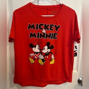 Disney Women’s Mickey Mouse PJ Top/Tee, Size Small & Medium available NWT